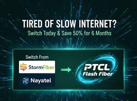 PTCL Flash Fiber vs. StormFiber vs. Nayatel